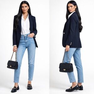 Levi’s Silver Tab High-Waisted Mom Jean relaxed fit tapered leg 29x27 Blue